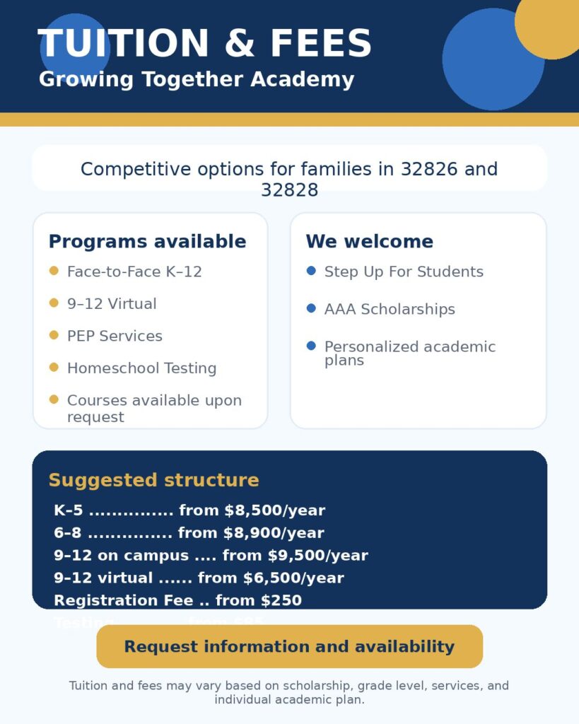 Tuition information flyer